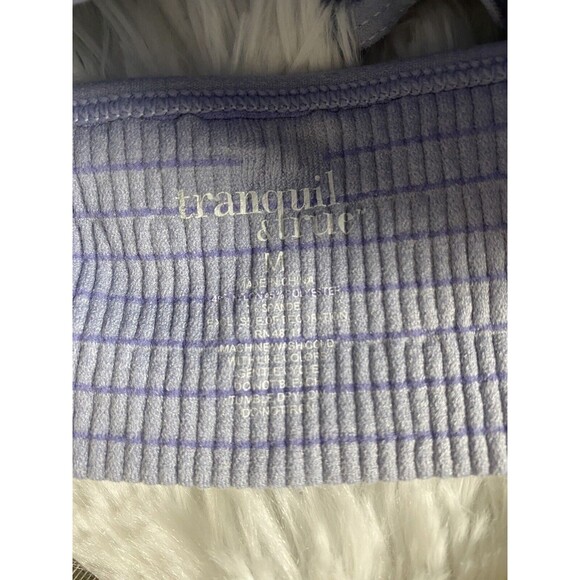 2 Tranquil & True Bralette Sport Bra Blue Size M Youth Teens Bra Wirefree - Picture 5 of 9